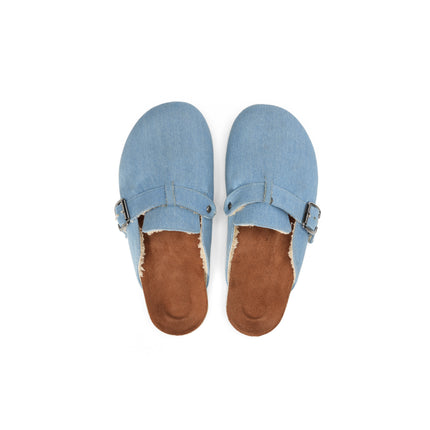 Elegant Buckle Loafers for Office and Outings - Blue