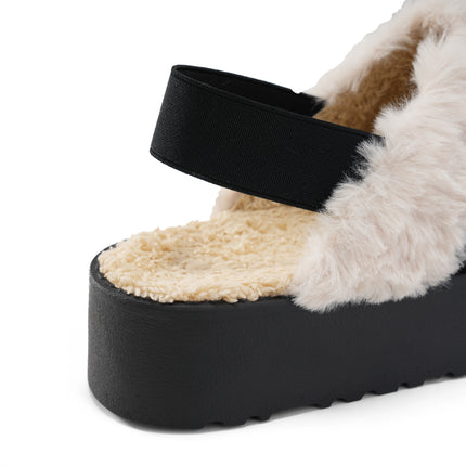 Cozy Slip-On Mules for Chic Winter Vibes - Black