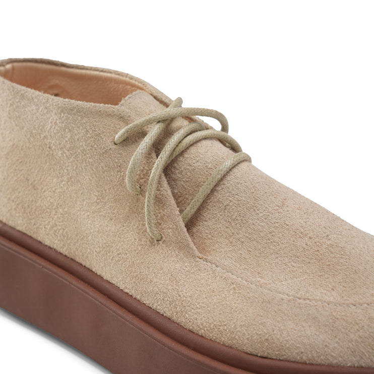 Casual Suede Shoes with a Modern Twist - Beige