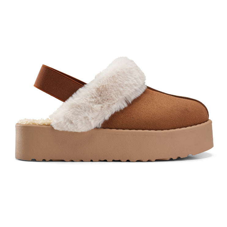 Cozy Slip-On Mules for Chic Winter Vibes - Camel