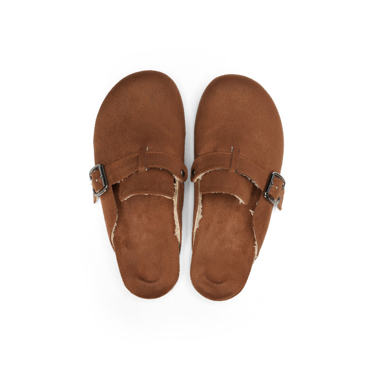 Elegant Buckle Loafers for Office and Outings - Brown