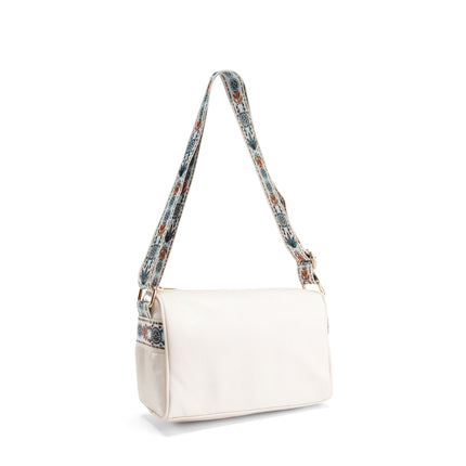 Boho-Inspired Shoulder Bag - OffWhite