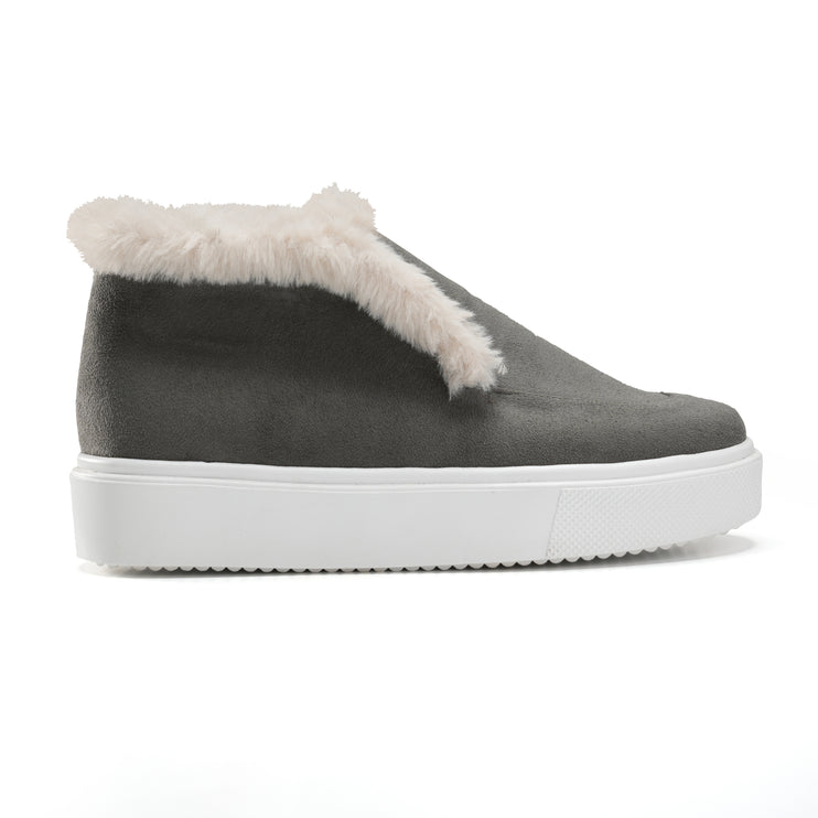 Fur Boot for a bold look - Gray