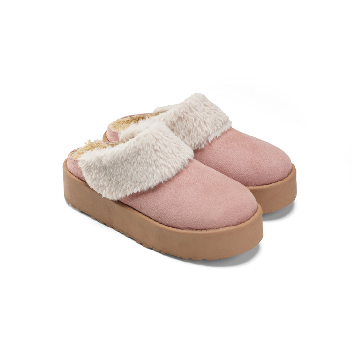 Faux Fur Mules That Keep You Stylish and Warm - Pink