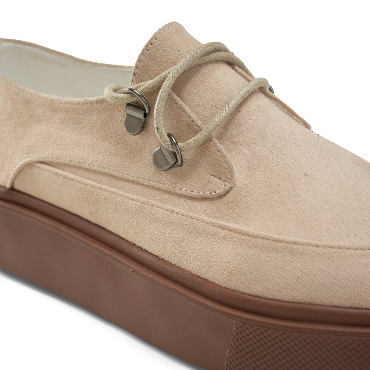 Suede Loafer for Effortless Style - Beige