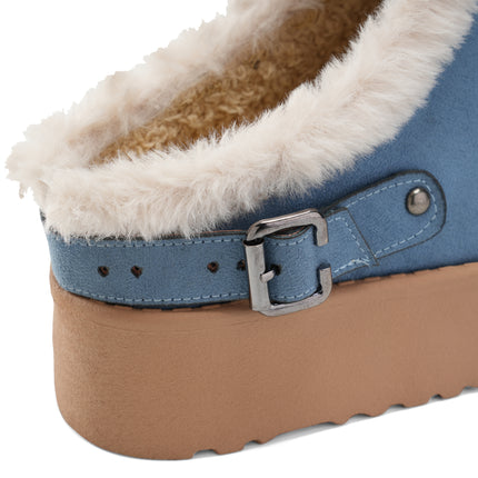 Textured Clogs with a Sophisticated Edge - Blue