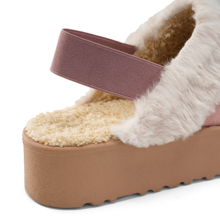 Cozy Slip-On Mules for Chic Winter Vibes - Pink