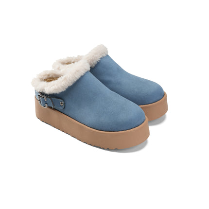 Textured Clogs with a Sophisticated Edge - Blue