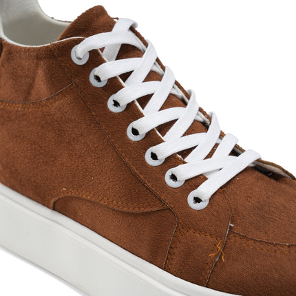 Suede Sneakers for Everyday Comfort - Brown