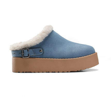 Textured Clogs with a Sophisticated Edge - Blue