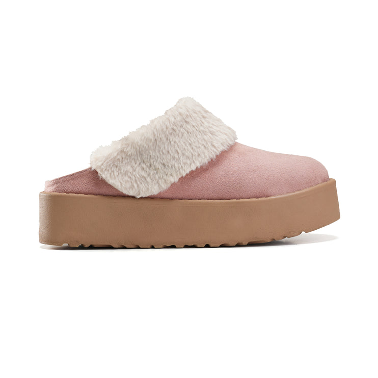 Faux Fur Mules That Keep You Stylish and Warm - Pink