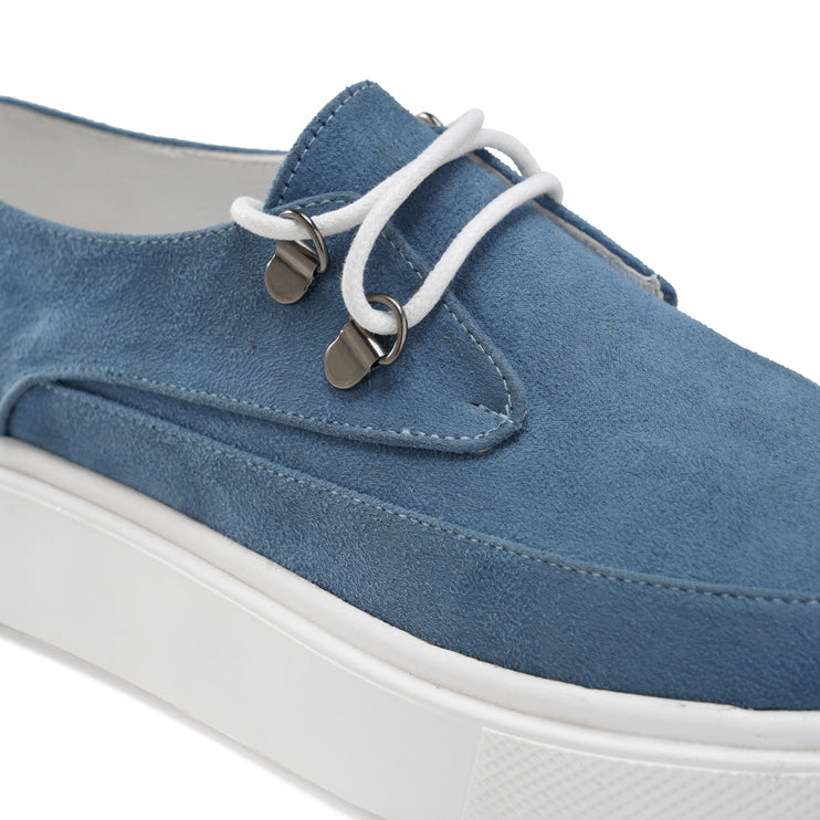 Suede Loafer for Effortless Style - Blue