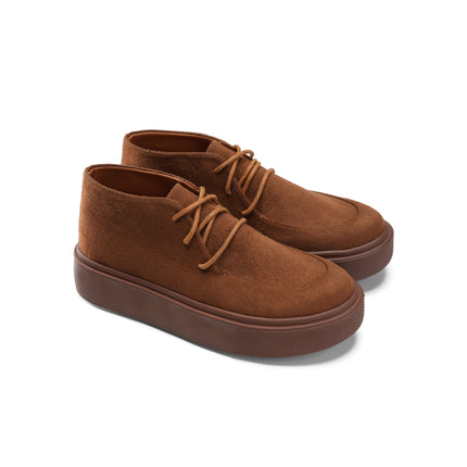 Casual Suede Shoes with a Modern Twist - Brown