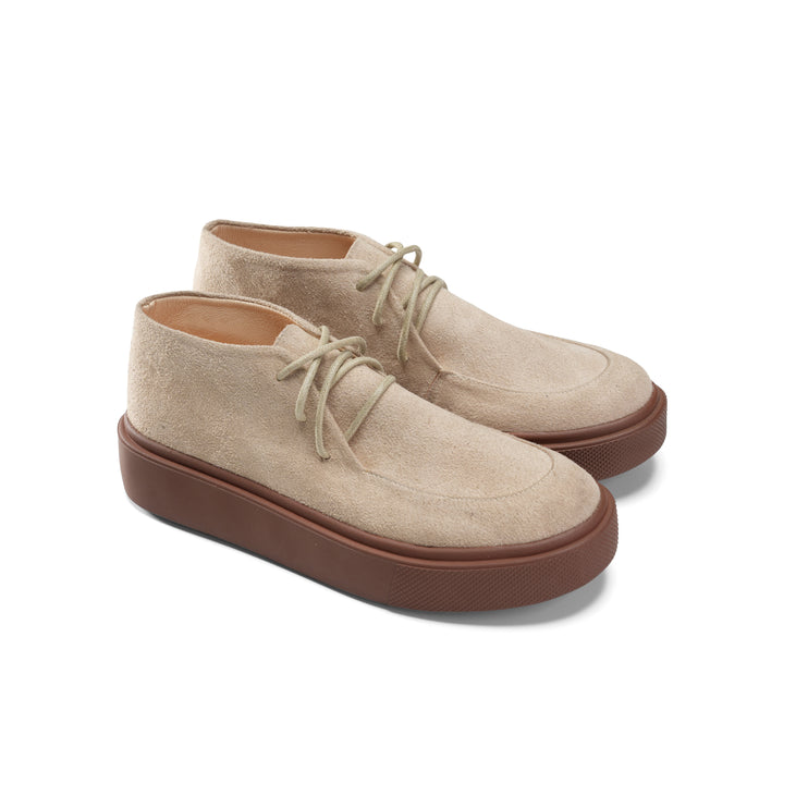 Casual Suede Shoes with a Modern Twist - Beige