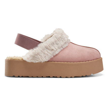 Cozy Slip-On Mules for Chic Winter Vibes - Pink