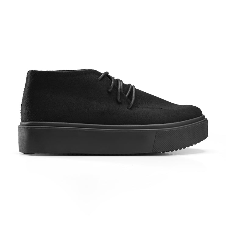 Casual Suede Shoes with a Modern Twist - Black