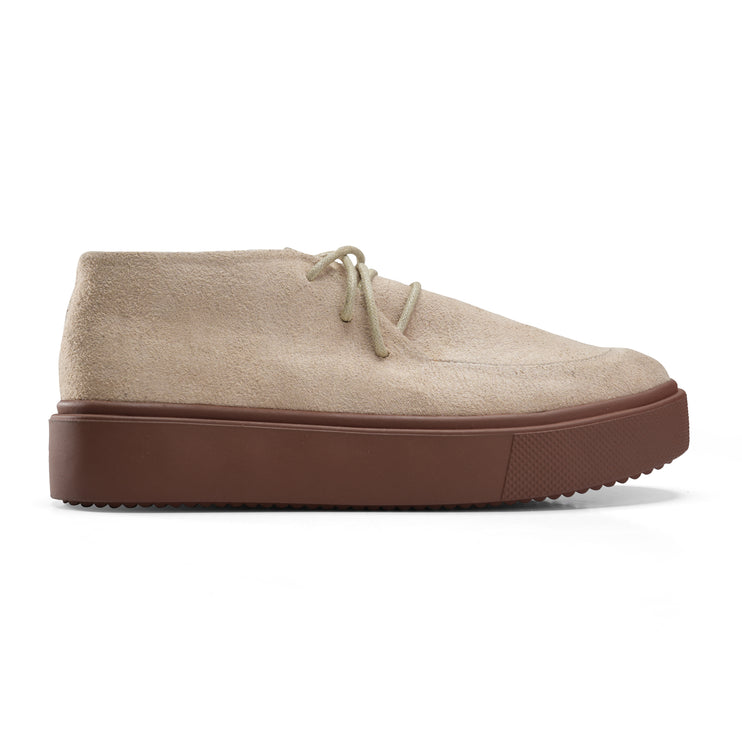 Casual Suede Shoes with a Modern Twist - Beige