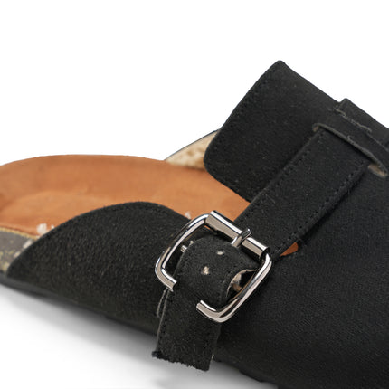 Elegant Buckle Loafers for Office and Outings - Black