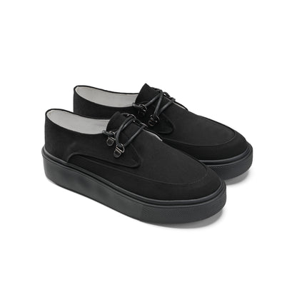 Suede Loafer for Effortless Style - Black