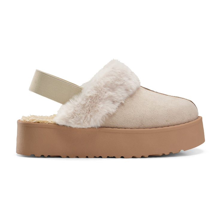 Cozy Slip-On Mules for Chic Winter Vibes - Beige