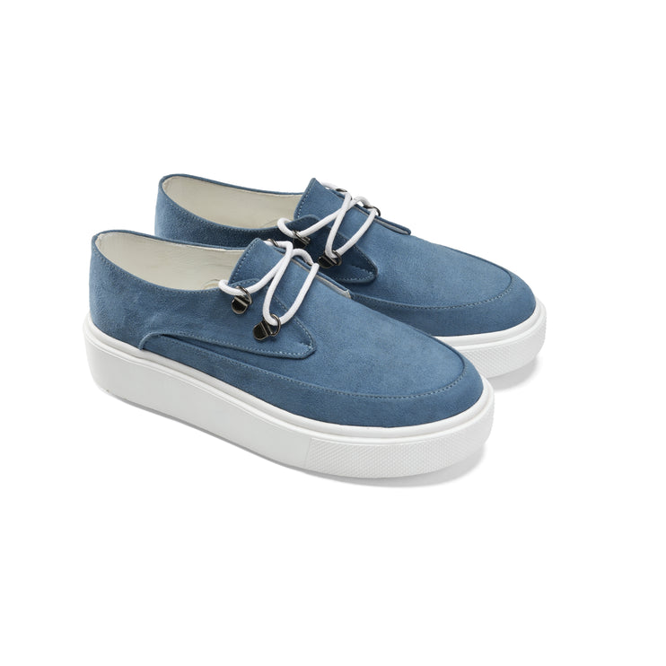 Suede Loafer for Effortless Style - Blue