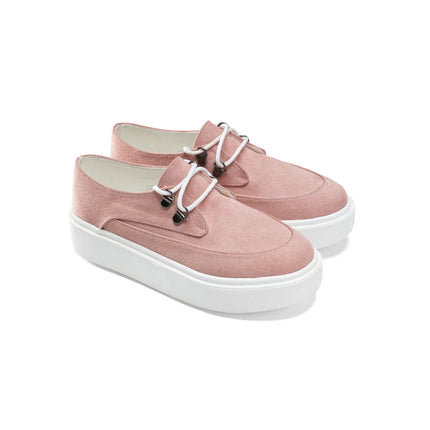 Suede Loafer for Effortless Style - Pink