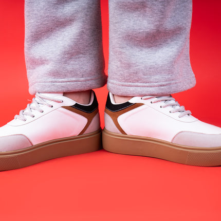 Quoca | Lace Up Sneakers - Beige