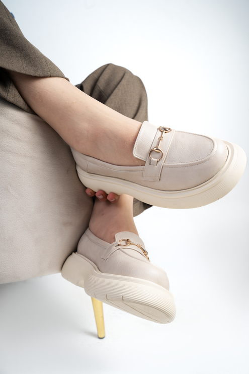 Urban Bliss Slip Loafers | Beige