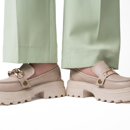 Core Slip Loafers | Beige