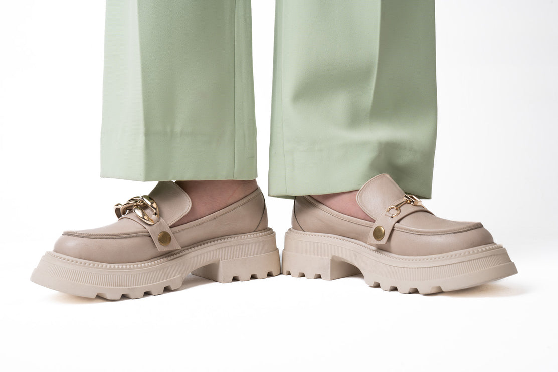 Core Slip Loafers | Beige