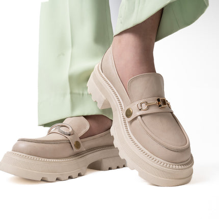 Core Slip Loafers | Beige