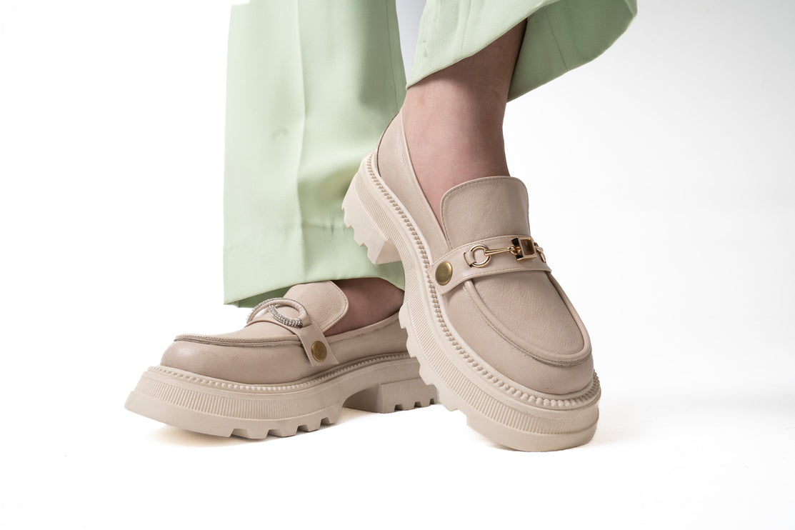 Core Slip Loafers | Beige