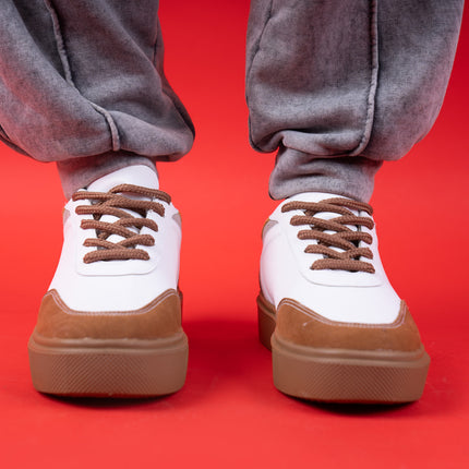 Quoca | Lace Up Sneakers - Camel