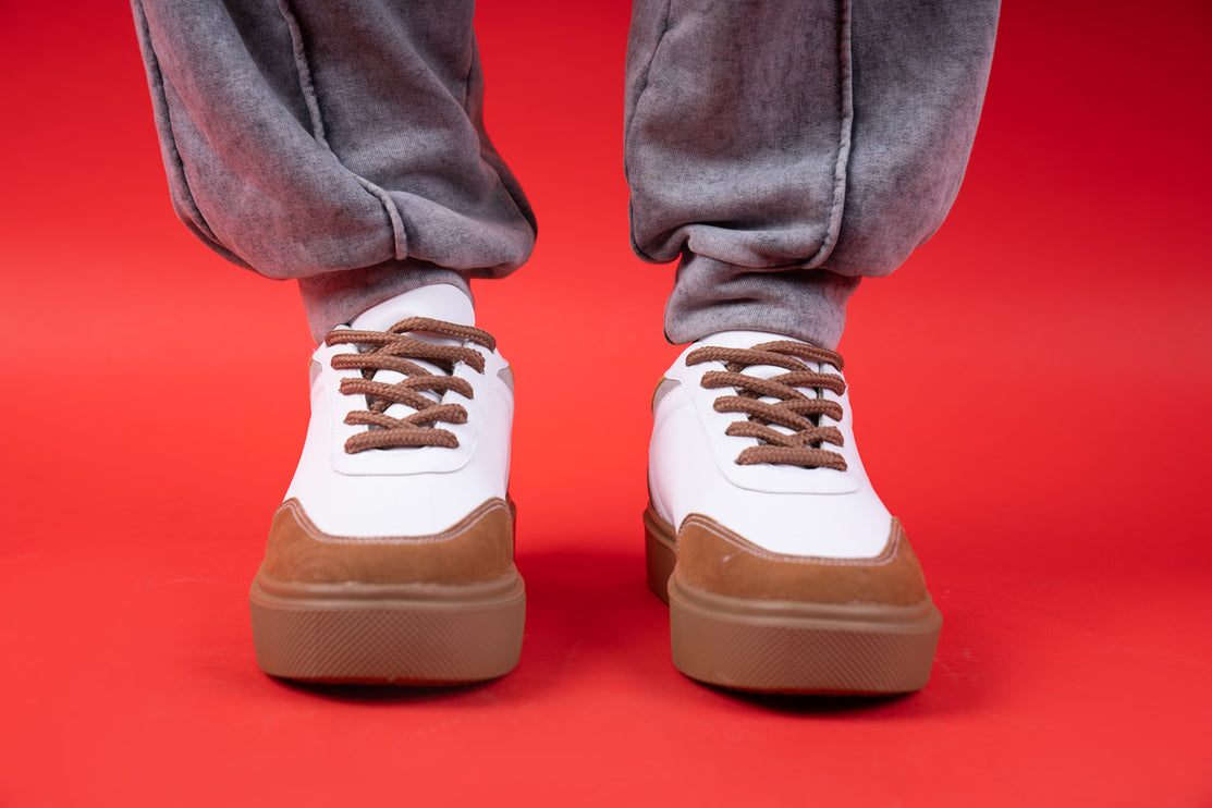 Quoca | Lace Up Sneakers - Camel