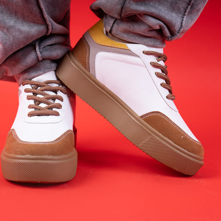 Quoca | Lace Up Sneakers - Camel