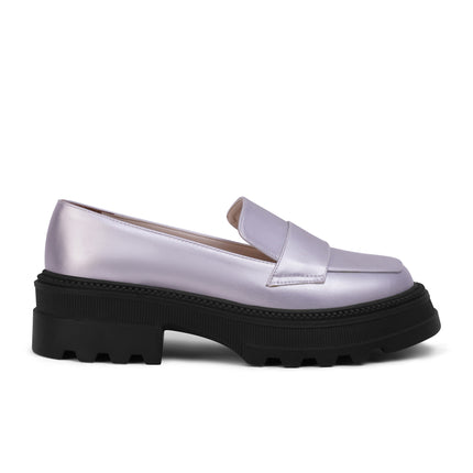 Aurora Slip Loafers | Silver