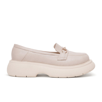 Urban Bliss Slip Loafers | Beige