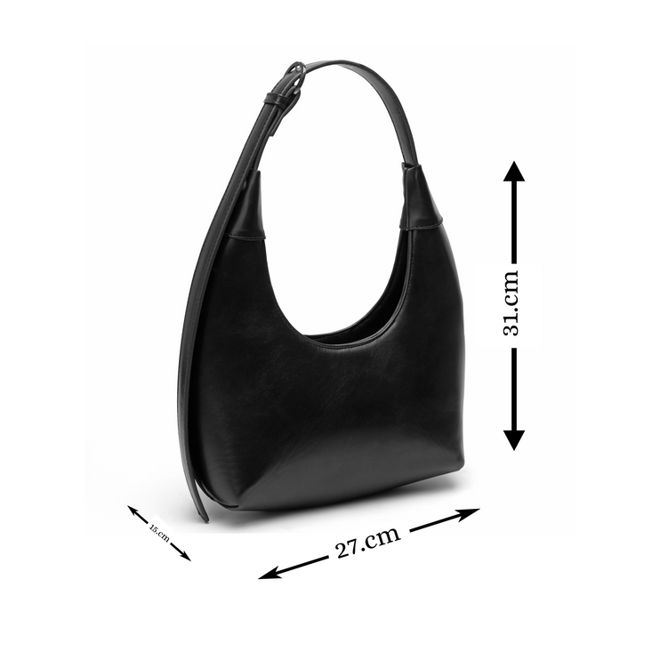 Chicac | Faux Leather Hobo Bag - Camel