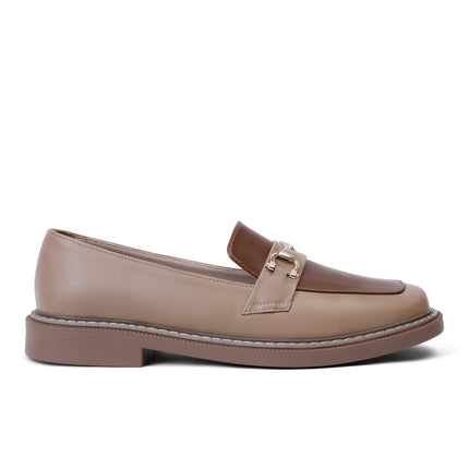 Exell | Premium Flat Shoes - Cafe & Camel