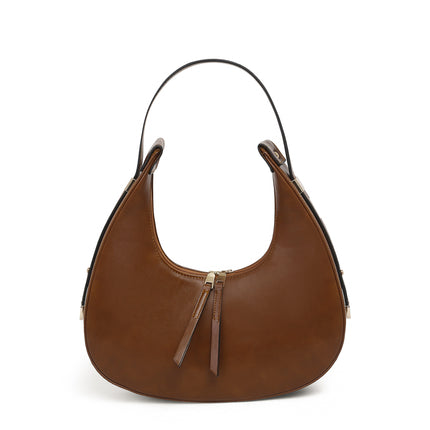 Semic | Faux Leather Hand / Cross Bag - Camel