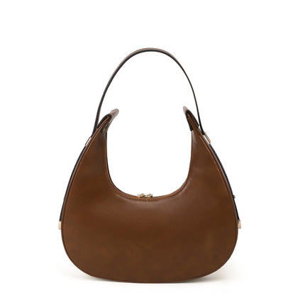 Semic | Faux Leather Hand / Cross Bag - Camel