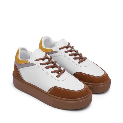 Quoca | Lace Up Sneakers - Camel