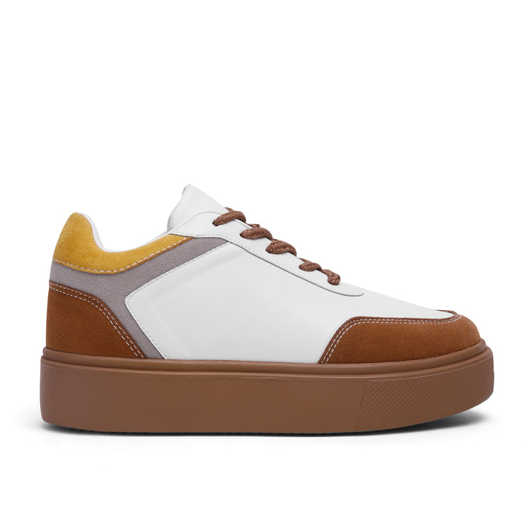 Quoca | Lace Up Sneakers - Camel