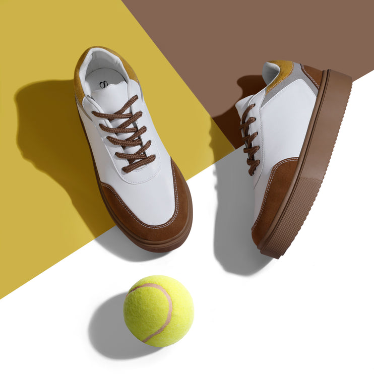 Quoca | Lace Up Sneakers - Camel