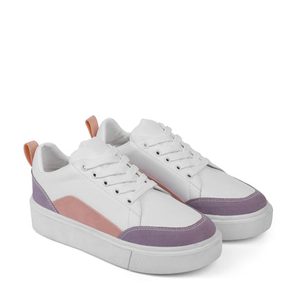 Curve | Lace Up Sneakers - Purple